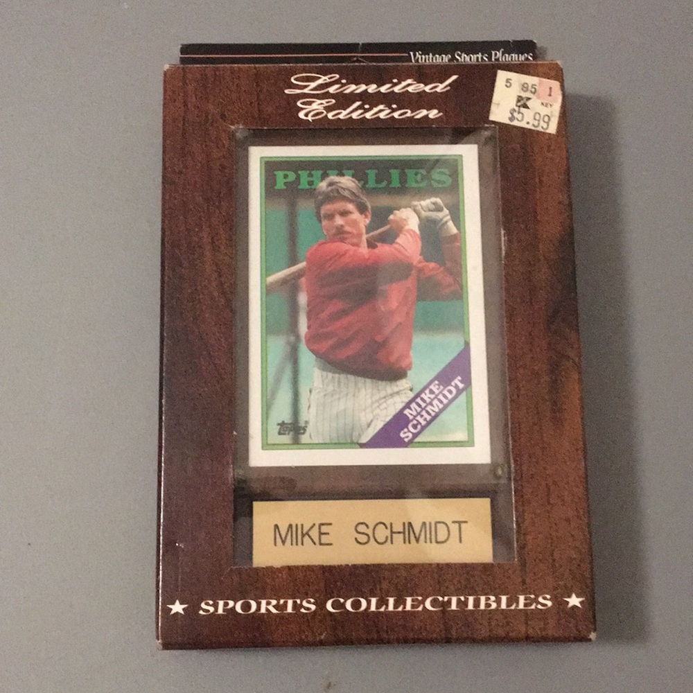 Vintage Sports Plaques, Mike Schmidt